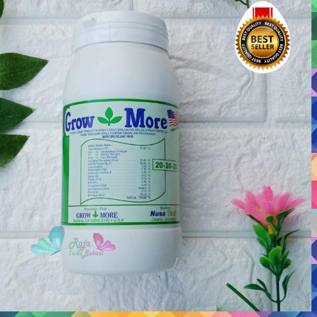 ➱ 454 GRAM PUPUK GROW MORE 20 20 20 PUPUK NPK SEIMBANG GROWMORE 202020 BOTOL DAUN SAYUR BUAH SEMPROT