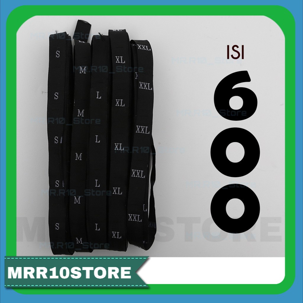 

LABEL SIZE BORDIR HITAM ISI 600 PCS