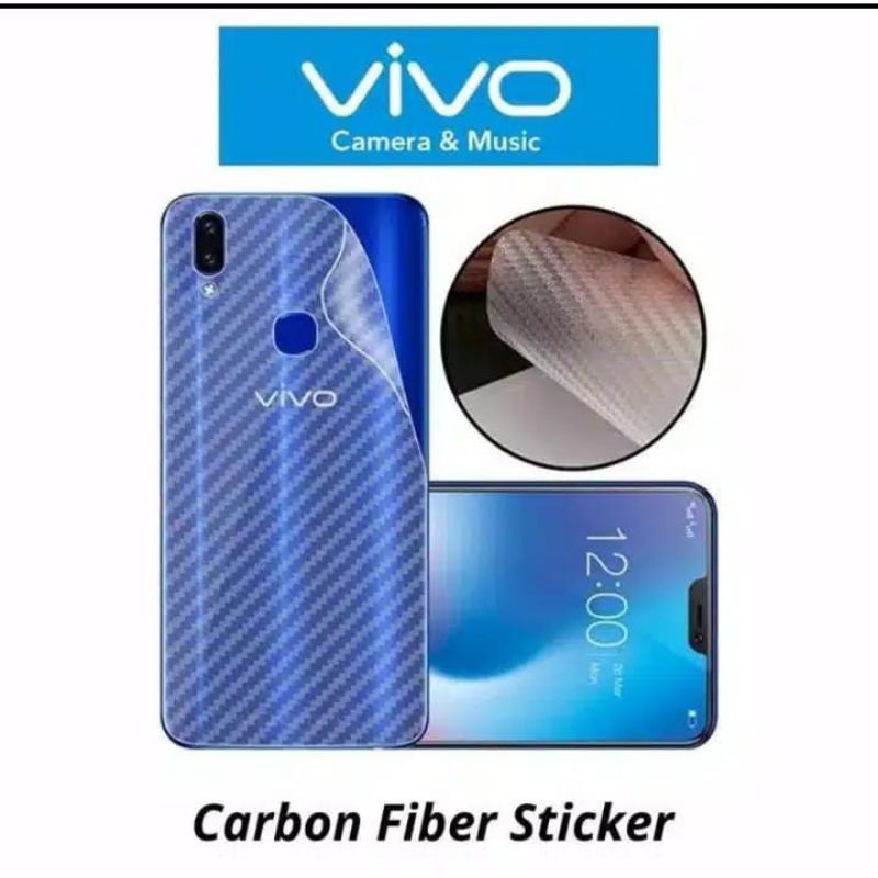 Skin carbon vivo V9/V11i /V11pro/V15/V15pro/V17/V17pro/V19/V20/V20SE/S1/S1pro/Z1pro/Y71