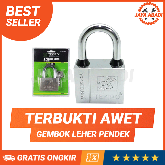 Kunci Gembok Pagar Rumah TEKIRO 40 mm / kunci pintu