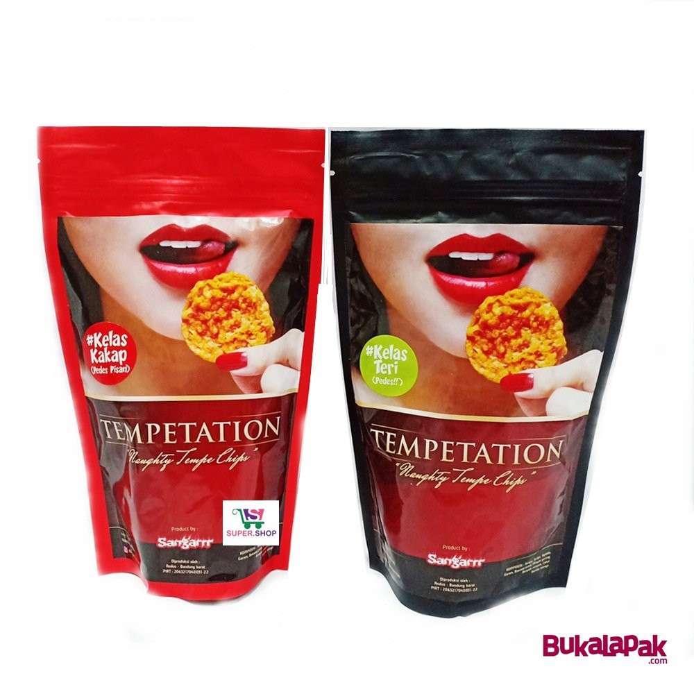 

Promo TEMPETATION Keripik Tempe Sangarrr Pedas 110 Gram edisi grosir