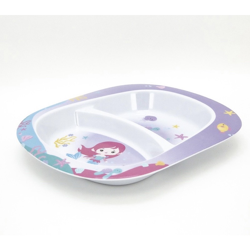 Piring Makan Anak 9” Sekat Melamine ONYX | Piring Makan Melamin Karakter Lucu | Piring Baby