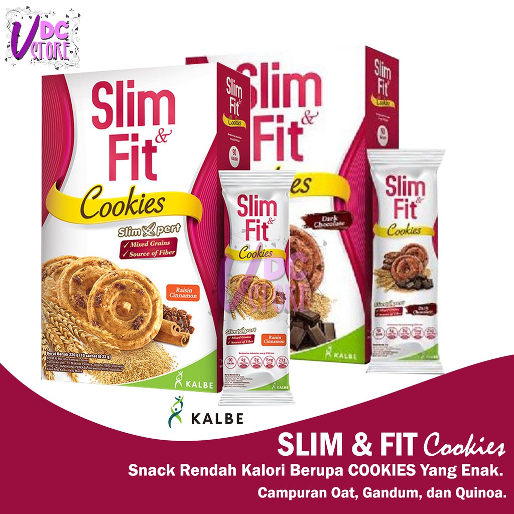 Slim Fit Cookies Chocolate Cinnamon Cemilan Rendah Kalori Untuk Diet Shopee Indonesia