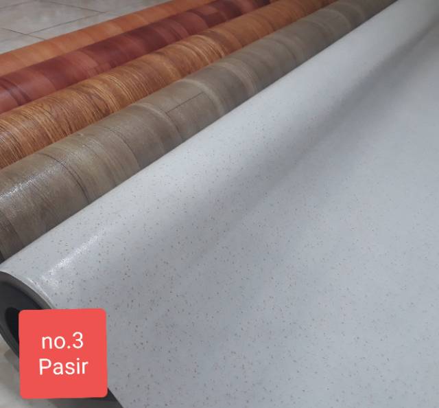 KARPET LANTAI VINYL PLASTIK TEBAL IMPORT KOREA  LEBAR 2meter Tebal 0.5mm (1ROLL 1JUTA)