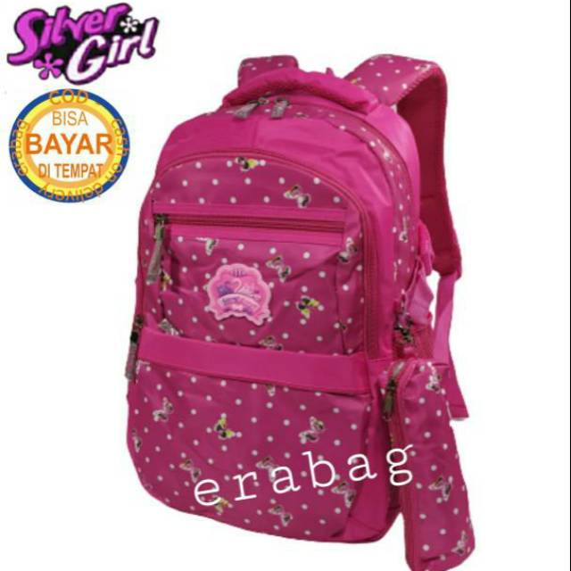 Tas Ransel sekolah SD SMP SMA anak perempuan Silvergirl Alto