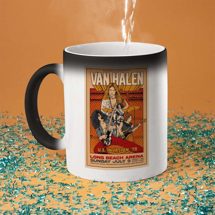 Gelas Ajaib Van Halen 1978 Tour Poster Berubah Warna