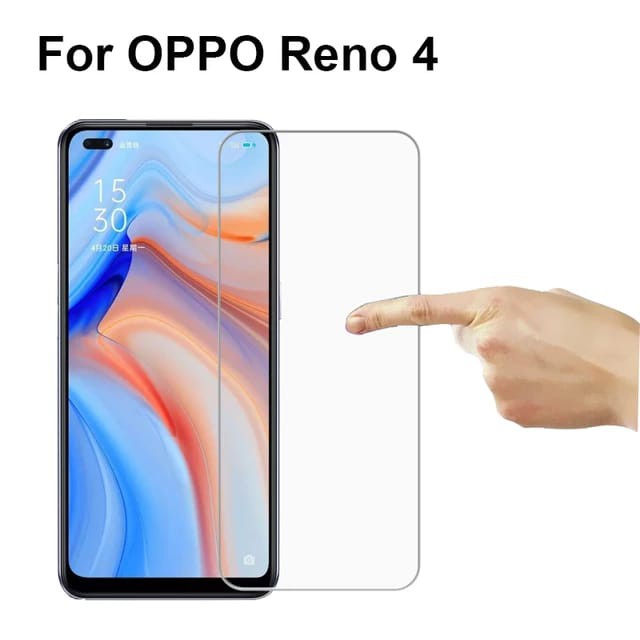 OPPO RENO 4 / RENO 4F TEMPERED GLASS CLEAR ANTI GORES KACA