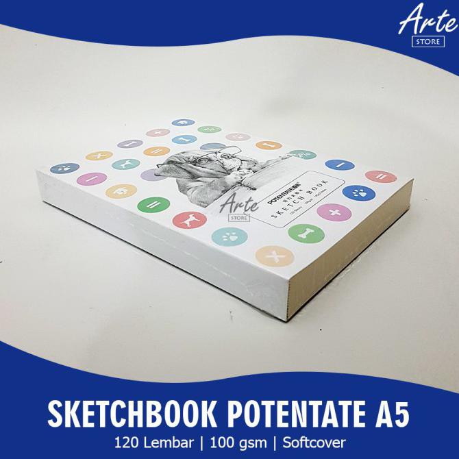

(PERALATAN MENGGAMBAR) BUKU SKETSA - POTENTATE SKETCHBOOK A5 WHITE SOFTCOVER PROMO