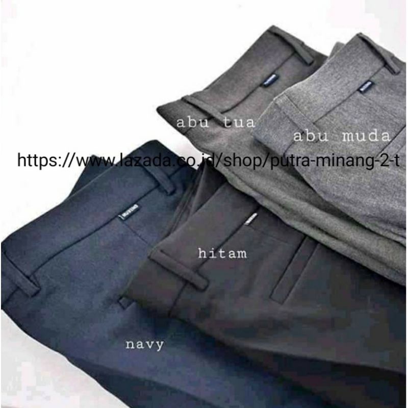 CELANA KANTOR FORMAL PRIA SLIMFIT BAHAN WOLL KUALITAS