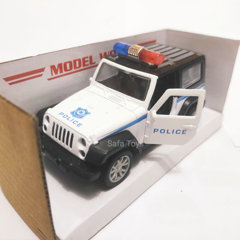 MOBIL HUMMER POLICE DIECAST PULBACK CAR 1:32