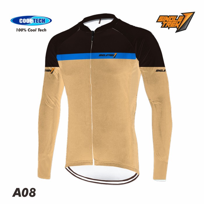 Jersey Sepeda Singletrek1 Roadbike RB XC bahan FULL Cooltech JHA A08