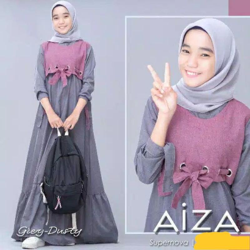 (Promo) Gamis Lemina Moscrepe Anak Tanggung Terbaru 2021 Kekinkan / Livy Dress Korean Style / Livy D