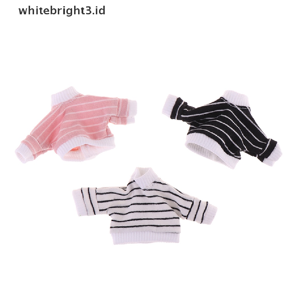 (whitebright3.id) Mainan Sweater Rajut Lengan Panjang Untuk Aksesoris Rumah Boneka 1 / 12