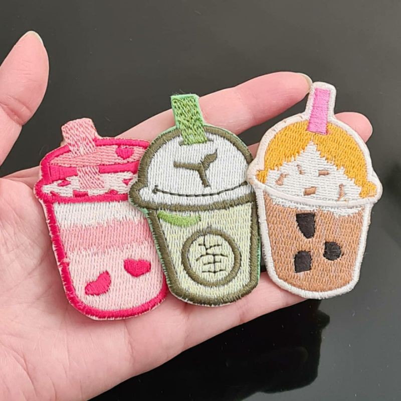 patch minuman, patch boba, patch baju, patch iron,, patch setrika