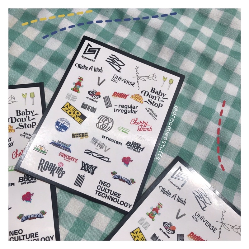 (Dream)All about nct & wayv logo sticker set by dreamiesstuffs