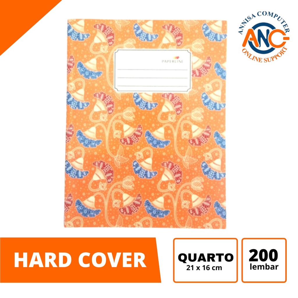 

Buku QUARTO Hard Cover PAPERLINE / Buku Akuntansi Isi 200 Lembar