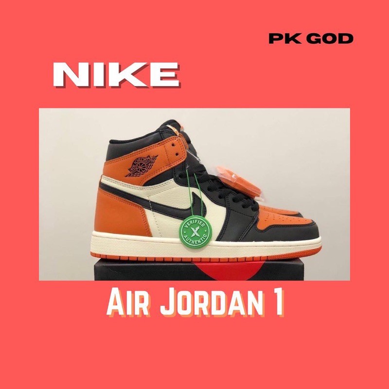 (PK GOD) Sepatu Sneakers Nike Air Jordan 1 High Shattered Backboard