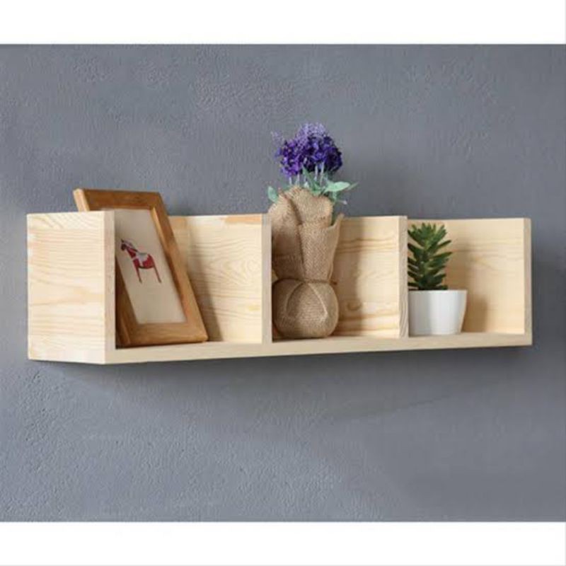 Rak dinding kayu jati belanda