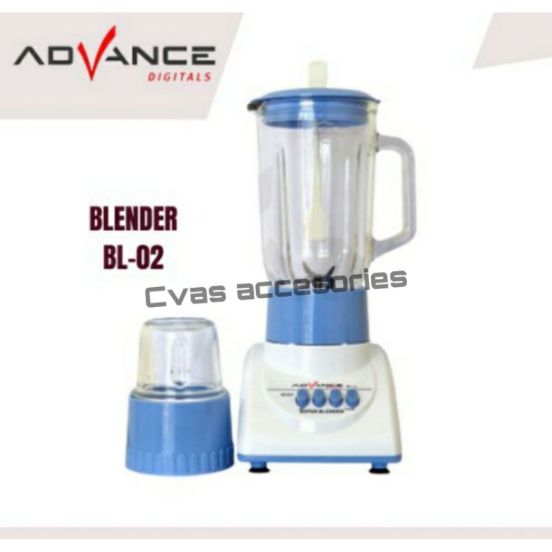 TERMURAH !!! Blender Kaca ADVANCE 2in1 Foodgrade Multifungsi Kapasitas 1.5 Liter BL-02 SNI