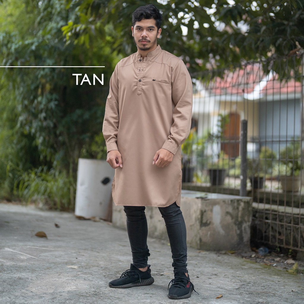 Hazalnad Tan Gamis Pakistan Pria  Shopee Indonesia