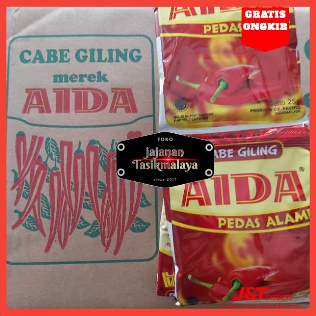 AIDA Cabe Giling Pedas Alami Bumbu Cepat Saji 25gr