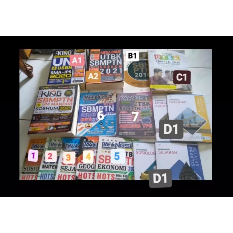 

preloved buku sbmptn 2018-2021 murah