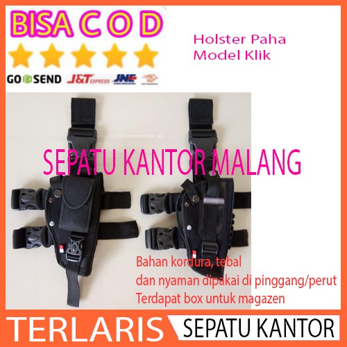 Holster Paha dengan Mag Magasen Magazen Model Tumpuk