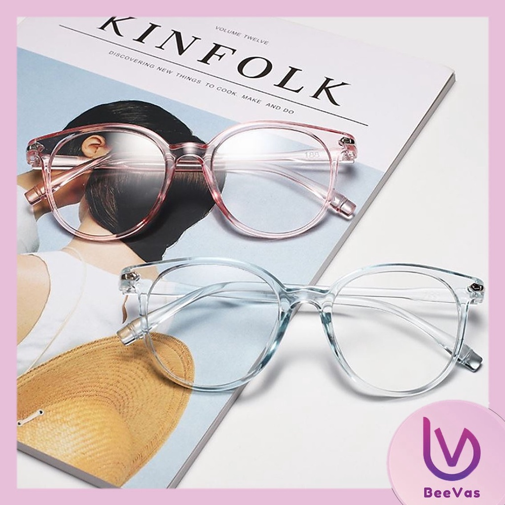 Kacamata Wanita Korean Retro Frame Anti Radiasi Lensa Style Minimalis Unisex KD 802