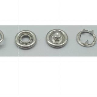 ❋ Kancing Cucuk Cetet Jepret Warna Silver Knop Prong Snap Button Baby Pakaian Bayi atau Balita ➨