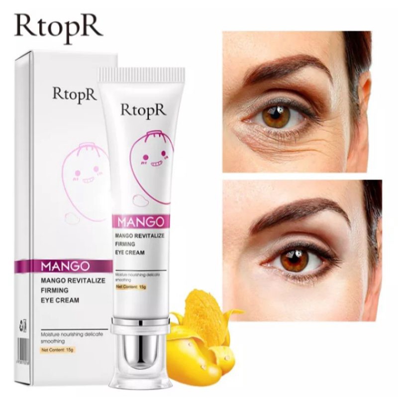 RtoprR MANGO REVITALIZE FIRMING EYE CREAM | KRIM MATA ANTI-KERIPUT, BENGKAK, MATA PANDA, KANTUNG MATA, MILIA, MEREMAJAKAN MERAWAT AREA MATA