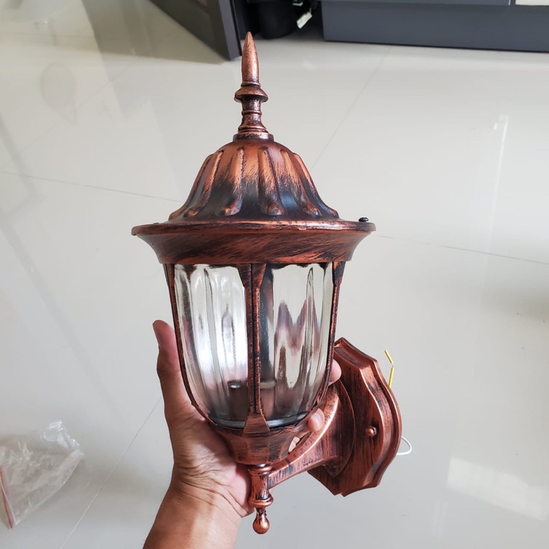 Lampu Dinding lampu pilar 1007 Merah Tembaga