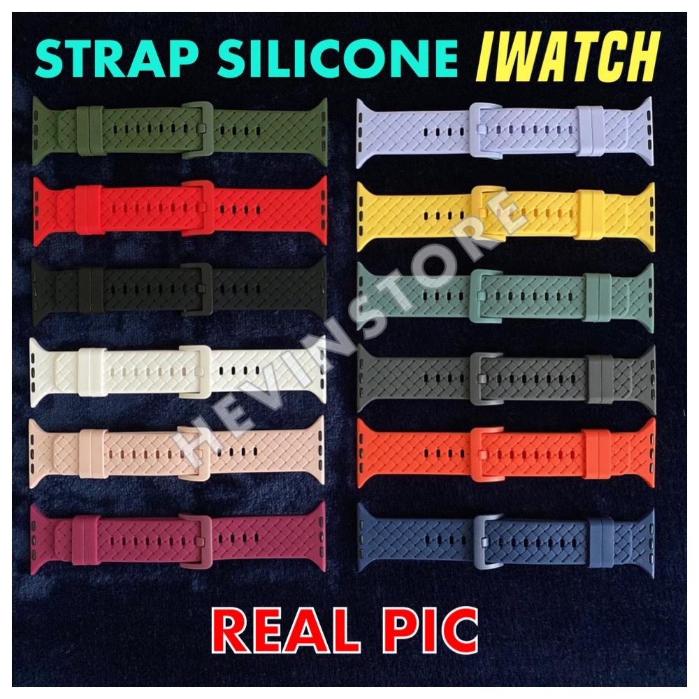 Strap Silikon iWATCH 38/40/41MM &amp; 42/44/45MM Sport Band New Retro Solid Color