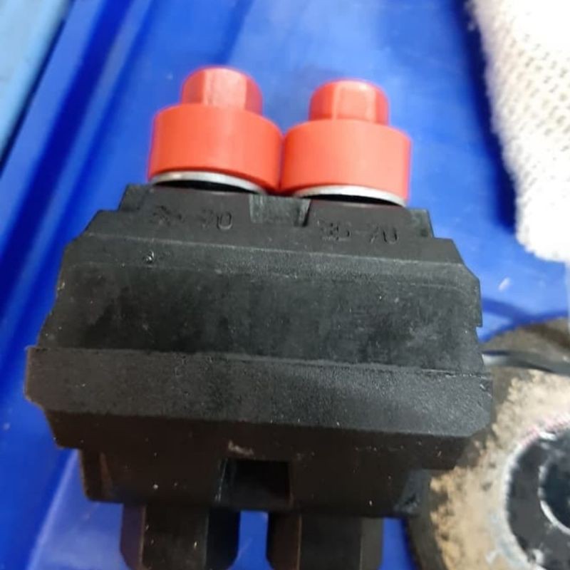 Tap Konektor Tuis 2 baut Ohon 2 Baut ABC Tap Konektor Kabel Tuis 2 Baut ABC