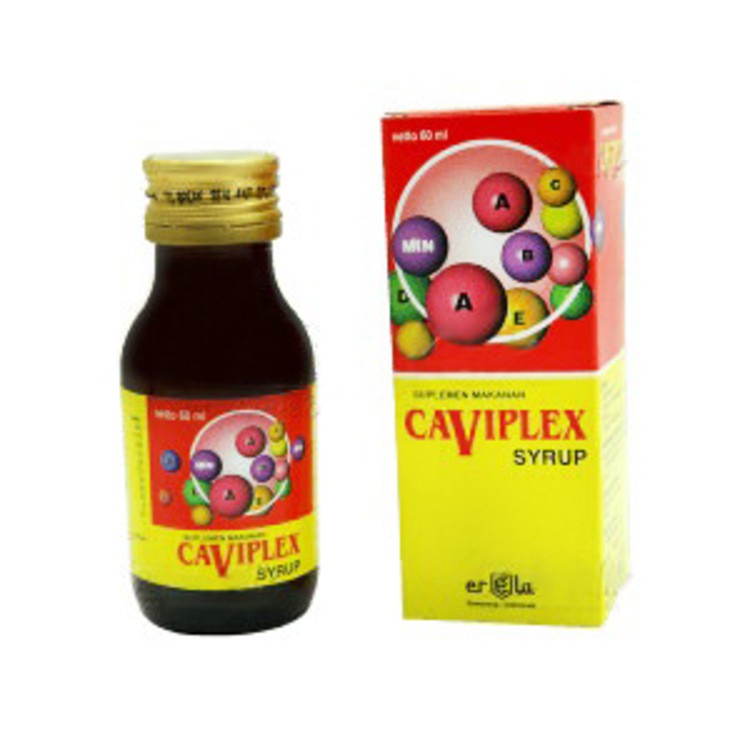 CAVIPLEX SYRUP 60ML - Sirup Multivitamin Daya Tahan Tubuh Suplemen Anak Ibu Hamil Manula Lansia