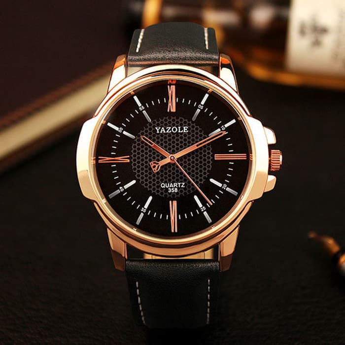 HOT SALE Yazole Jam Tangan Analog - 358 - Black/Black TERBARU