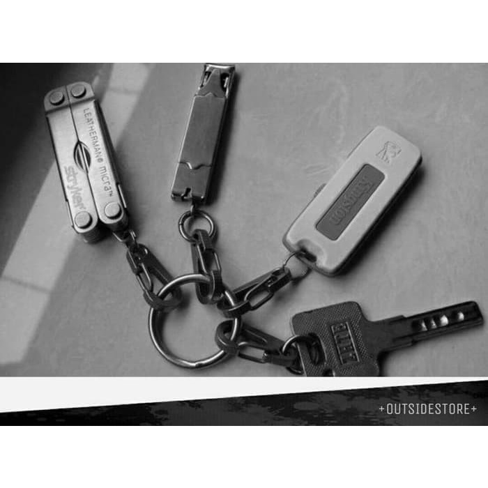 Carabiner Mini Pengait Kunci Gantungan Bucke Paracord Keychain