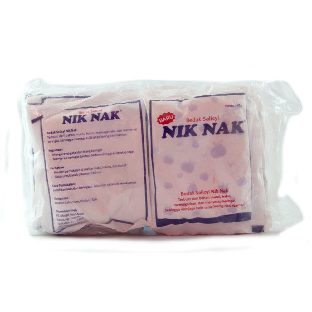 Jual Bedak Salicyl NIK NAK kemasan sachet Diskon