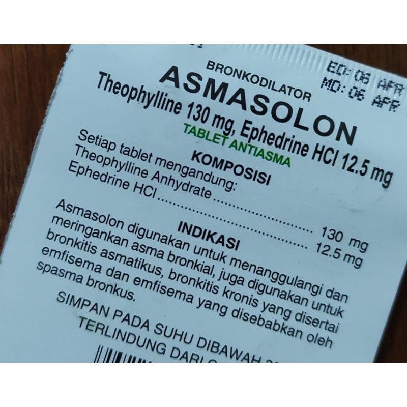 Asmasolon Strip / Obat Asma / Sesak Nafas