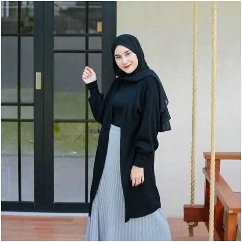 CARDYGAN RAJUT HALUS OUTER RAJUT WANITA LONG PASTEL/TERLARIS