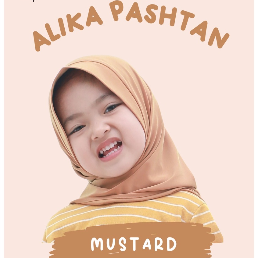 Pashmina Instant Anak / Kerudung Anak Pashtan Alika / Jilbab Anak Perempuan Aiska 0-2 Tahun / Hijab Bayi Perempuan Polos Daily Lace /  Jilbab Instan