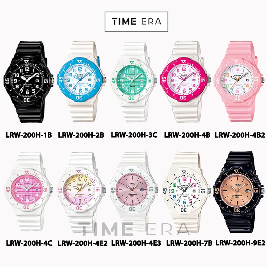 Casio General LRW-200H-4B2 / LRW200H-4E3 Jam Tangan Analog  Wanita Karet