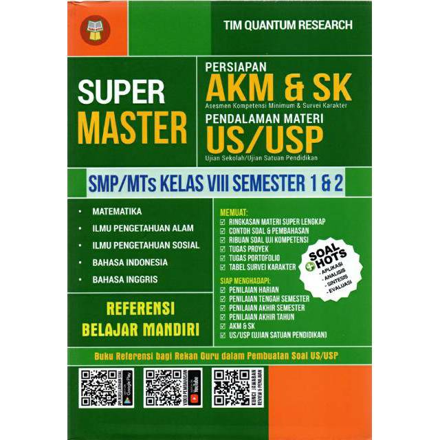 SUPER MASTER AKM&SK US/USP SMP KELAS 8 ~ TIM QUANTUM RESEARCH