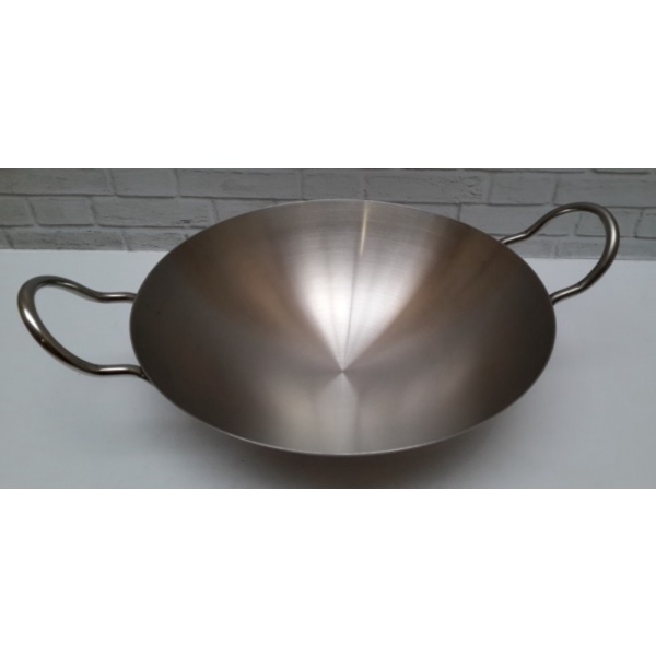 Unik BIMA WAJAN KUALI STAINLESS 40 CM / 304 - ASIAN HONGKONG WOK BP0101340