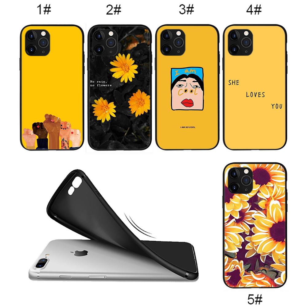 Casing Softcase Iphone 12 Mini 11 Pro Max 12mini Motif Lua3 Estetik Warna Kuning Shopee Indonesia