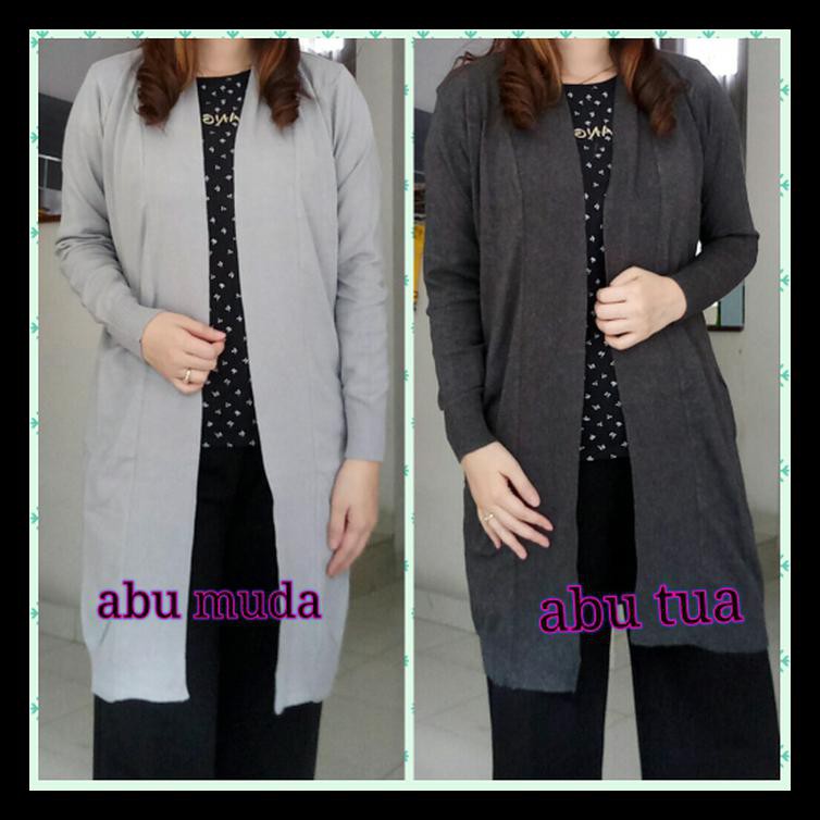 Cardigan / Outer Rajut Muslim Panjang Termurah