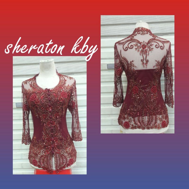 Atasan kebaya payet tille lengan 7/8 //kebaya payet terlariss