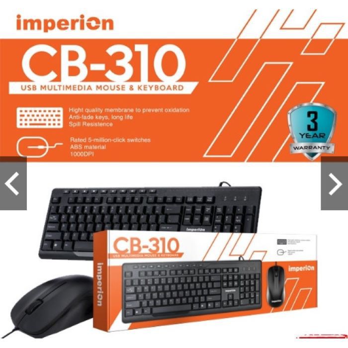 IMPERION KEYBOARD MOUSE CB-310 PAKETAN COMBO / Wired Keyboard kb+mouse