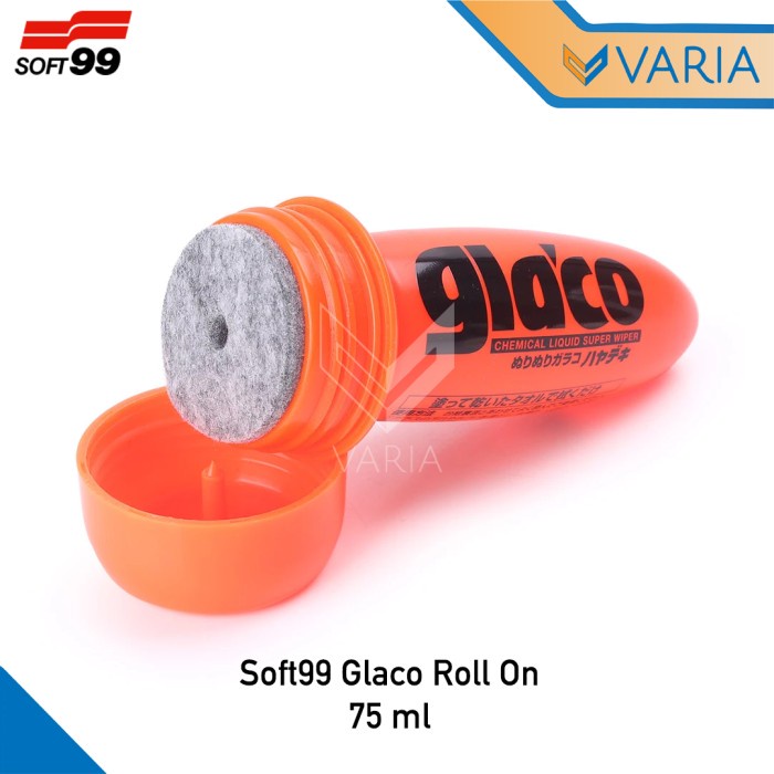 Soft99 Glaco Roll On 75 ml Coating Hydrophobic Anti Air Kaca Mobil