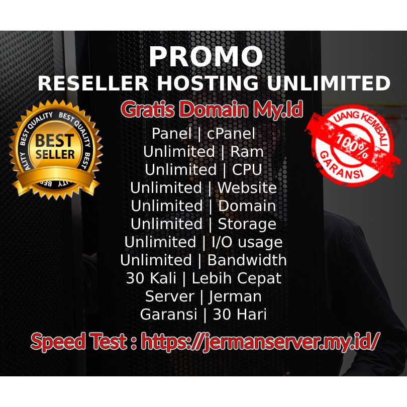 Reseller Hosting Ssd Full Unlimited 30 Cpanel Gratis Domain My Id Shopee Indonesia