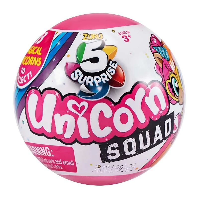 Mainan Anak Original Zuru 5 Surprise Unicorn Squad Mystery Capsule